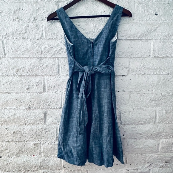 VB Smart Tank Dress Size 4 Blue Sleeve Cotton - Picture 4 of 6